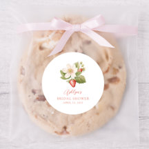 Berry Sweet Red Strawberry Brautparty Sticker