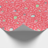 Berry Sweet Red Strawberry Muster Geschenkpapier (Ecke)