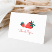 Berry Sweet Red Strawberry Vielen Dank Dankeskarte