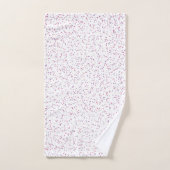 Berry Sweet Speckled Pink & Lila Dots Badhandtuch Set (Handtuch)