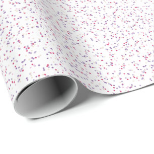 Berry Sweet Speckled Pink & Lila Dots Geschenkpapier
