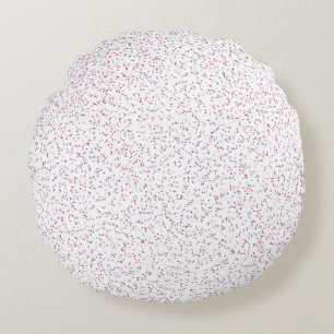 Berry Sweet Speckled Pink & Lila Dots Rundes Kissen