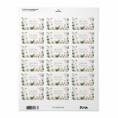 Berry Sweet Strawberries Adresse Adressaufkleber (Vorne)