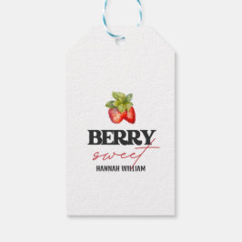 Berry Sweet Strawberries Babydusche Geschenkanhänger