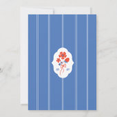 Berry Sweet Strawberries, Blueberries & Blooms Einladung (Rückseite)