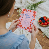 Berry Sweet Strawberries, Blueberries & Blooms Folieneinladung