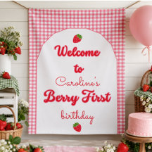 Berry Sweet Strawberry 1. Geburtstag Party