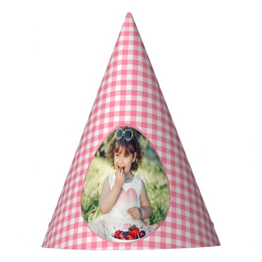 Berry Sweet Strawberry 1. Geburtstag Party Partyhütchen (Vorderseite)