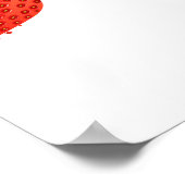 Berry Sweet Strawberry 1. Geburtstag Poster (Ecke)