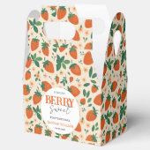 Berry Sweet Strawberry 1st Birthday Party Geschenkschachtel (Geöffnet)