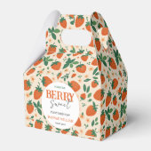 Berry Sweet Strawberry 1st Birthday Party Geschenkschachtel (Vorderseite)