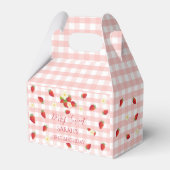 Berry Sweet Strawberry 1st Birthday Party Gift  Geschenkschachtel (Vorderseite)