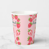 Berry Sweet Strawberry Baby Dusche Personalisiert Pappbecher (Links)