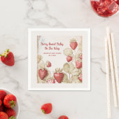 Berry Sweet Strawberry Baby Dusche Serviette (Beispiel)