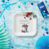 Berry Sweet Strawberry Baby Dusche verfügbar Pappteller (Party)