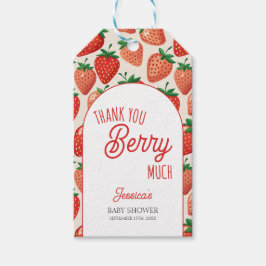 Berry Sweet Strawberry Baby Duschgeschenk Tag Geschenkanhänger