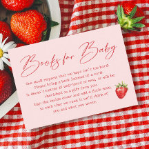 Berry Sweet Strawberry Baby Showbucher
