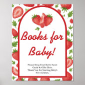 Berry Sweet Strawberry Baby Showbücher für Baby Poster (Vorne)