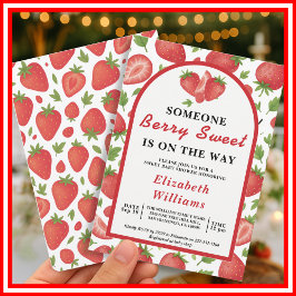 Berry Sweet Strawberry Baby Shower | Blaubeere Einladung