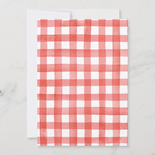 Berry Sweet Strawberry Baby Shower Einladung (Rückseite)