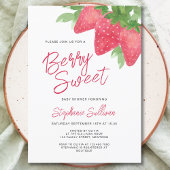 Berry Sweet Strawberry Baby Shower Einladung
