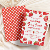 Berry Sweet Strawberry Baby Shower Einladung
