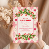 Berry Sweet Strawberry Baby Shower Einladung