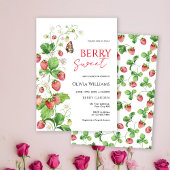 Berry Sweet Strawberry Baby Shower Einladung