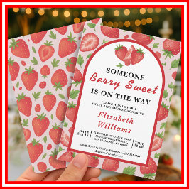 Berry Sweet Strawberry Baby Shower Einladung