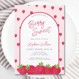 Berry Sweet Strawberry Baby Shower Einladung