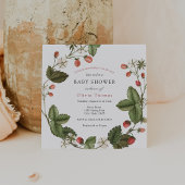 Berry Sweet Strawberry Baby Shower Einladung