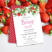 Berry Sweet Strawberry Baby Shower Einladung