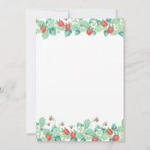 Berry Sweet Strawberry Baby Shower Einladung (Rückseite)