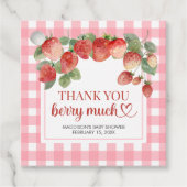 Berry Sweet Strawberry Baby Shower Geschenkanhänger (Vorderseite)