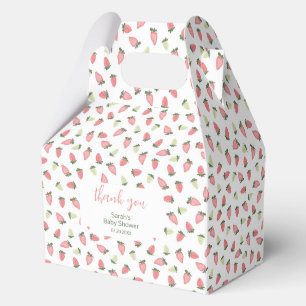 Berry Sweet Strawberry Baby Shower Geschenkschachtel