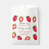 Berry Sweet Strawberry Baby Shower Geschenktütchen (Vorderseite)