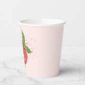 Berry Sweet Strawberry Baby Shower Pappbecher (Links)