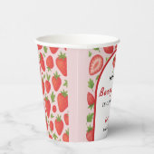 Berry Sweet Strawberry Baby Shower Pappbecher (Rechts)