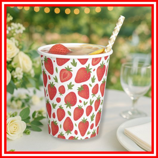 Berry Sweet Strawberry Baby Shower Pappbecher