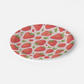 Berry Sweet Strawberry Baby Shower Pappteller (Schrägansicht)