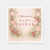 Berry Sweet Strawberry Baby Shower Serviette (Vorderseite)