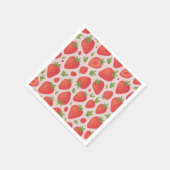 Berry Sweet Strawberry Baby Shower Serviette (Ecke)