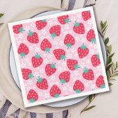 Berry Sweet Strawberry Baby Shower Serviette