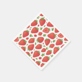 Berry Sweet Strawberry Baby Shower Serviette (Ecke)