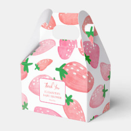 Berry Sweet Strawberry Baby Shower Vielen Dank Geschenkschachtel