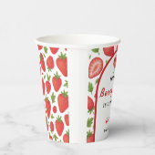 Berry Sweet Strawberry Baby Showpaper Cups Pappbecher (Rechts)