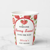 Berry Sweet Strawberry Baby Showpaper Cups Pappbecher (Vorderseite)