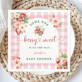 Berry Sweet Strawberry Baby Showpaper Napkin Serviette