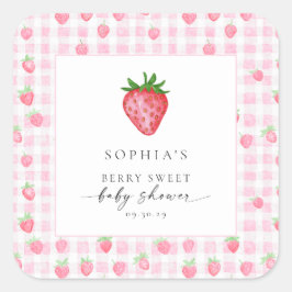 Berry Sweet Strawberry Baby ShowSquare Sticker