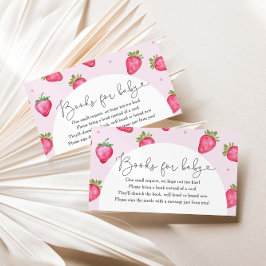 Berry Sweet Strawberry Babydusche Bücher für Baby Begleitkarte